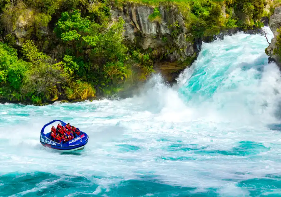 Huka falls jet in taupo